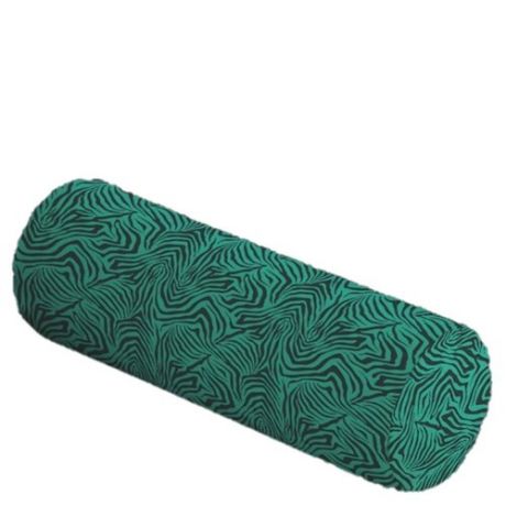 Подушка декоративная JoyArty Зебриные завитушки, 45 х 16 см (pcu_207078) зеленый