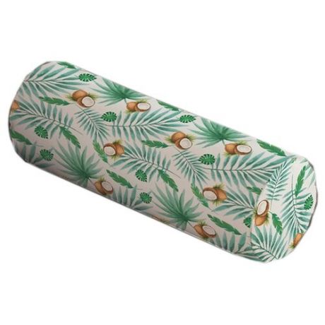 Подушка декоративная JoyArty Кокосовые пальмы, 45 х 16 см (pcu-50075) белый/зеленый