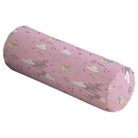 Подушка декоративная JoyArty Гламурная абстракция, 45 х 16 см (pcu_207089) розовый