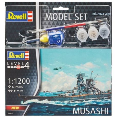 Сборная модель Revell Model Set Musashi(66822) 1:1200