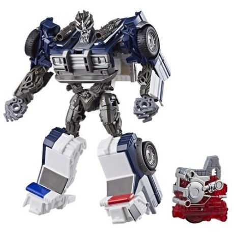 Трансформер Hasbro Transformers Баррикейд. Заряд энергона: Найтро (Трансформеры 6) E0755 синий/белый/серый
