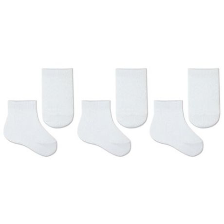 Носки НАШЕ комплект 3 пары размер 18 (16-18), белый