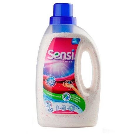 Стиральный порошок Sensi Premium для цветных вещей 1.1 кг бутылка