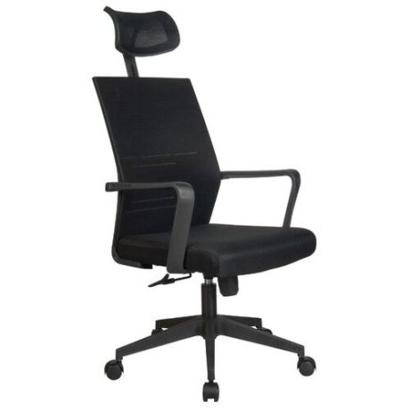 Компьютерное кресло Рива A818 офисное, обивка: текстиль, цвет: черный