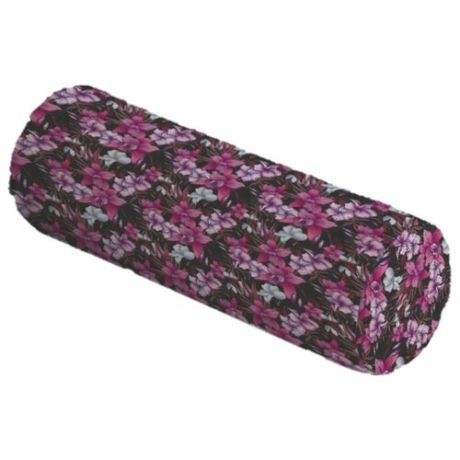 Подушка декоративная JoyArty Поляна лилий, 45х 16 см (pcu_72772) черный/фиолетовый