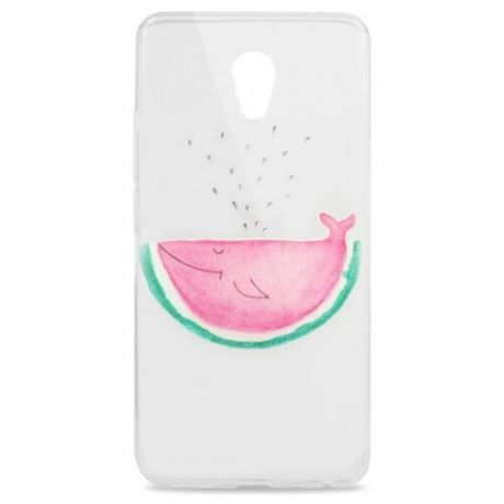 Чехол Pastila Spring picture для Meizu M5 Note розовый кит