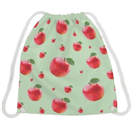 JoyArty Сумка-рюкзак Яблочная мозайка (bpa_50757) зеленый