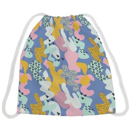 JoyArty Рюкзак-мешок Разноцветные зверюшки (bpa_207092) синий/розовый/бежевый