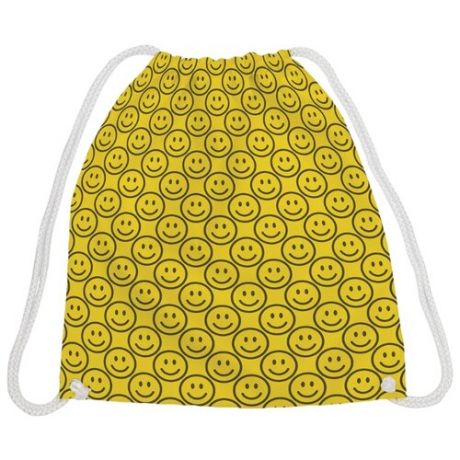 JoyArty Рюкзак-мешок Яркие смайлы (bpa_55409) желтый