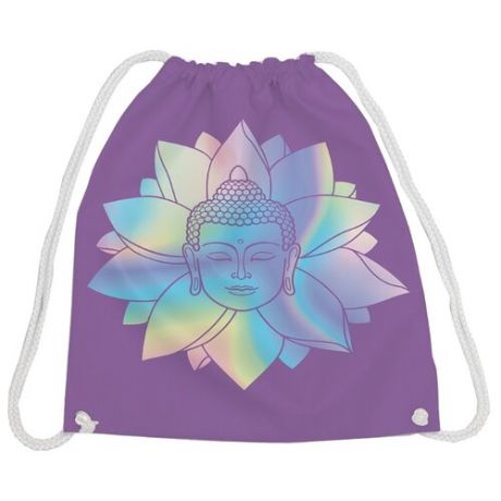 JoyArty Рюкзак-мешок Буддийский символ (bpa_207100) фиолетовый/голубой/розовый