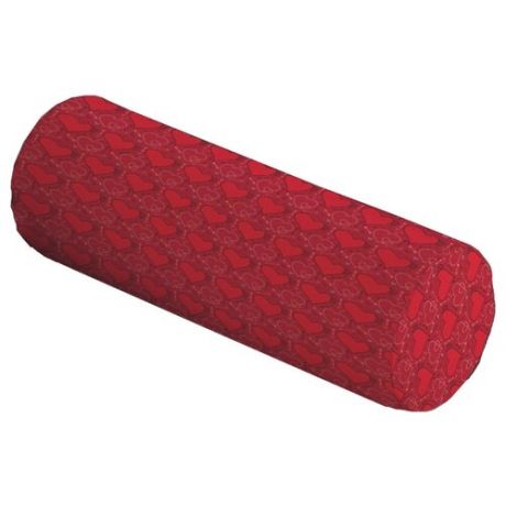 Подушка декоративная JoyArty Мозайка из сердец, 45 х 16 см (pcu_210714) красный