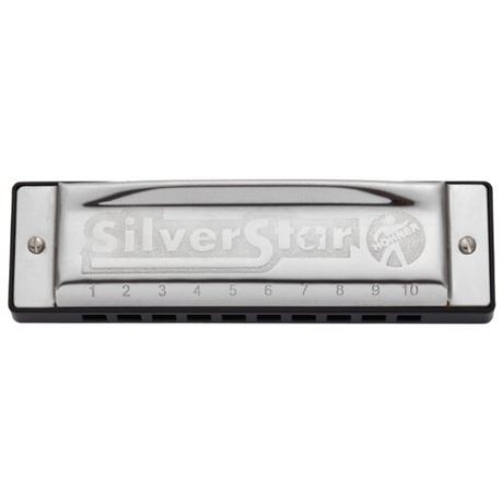 Губная гармошка Hohner Silver Star 504/20 Small box (M5041067) A, черный