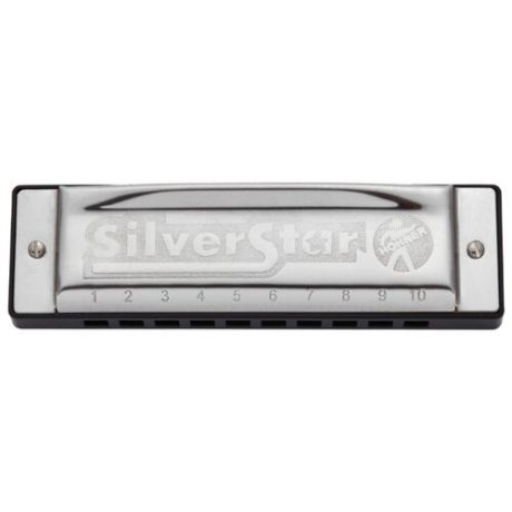 Губная гармошка Hohner Silver Star 504/20 Small box (M5040867) G, черный