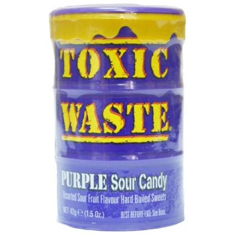 Леденцы Toxic Waste Фиолетовая банка 12 шт.