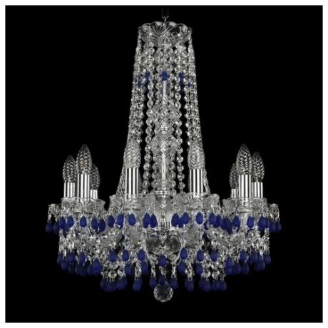 Люстра Bohemia Ivele Crystal 1410 1410/10/160/h-60/Ni/V3001, E14, 400 Вт
