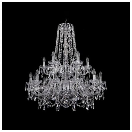 Люстра Bohemia Ivele Crystal 1411 1411/12+6/300/XL-99/2d/Ni, E14, 720 Вт