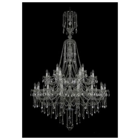 Люстра Bohemia Ivele Crystal 1415 1415/16+8+4/400/XL-185/2d/Ni, E14, 1120 Вт