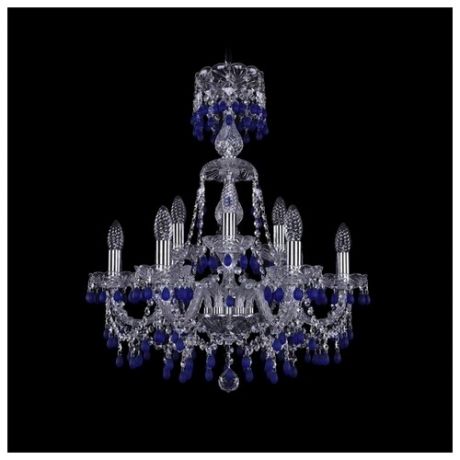 Люстра Bohemia Ivele Crystal 1410 1410/6+3/195/XL-66/Ni/V3001, E14, 360 Вт