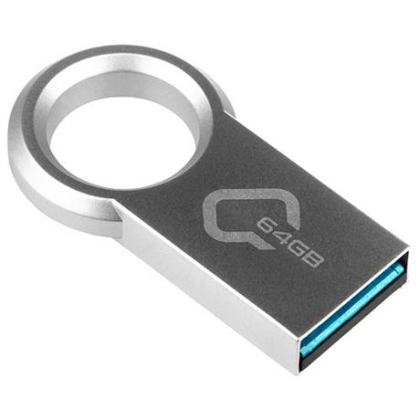 Флешка Qumo Ring 3.0 64GB серебристый