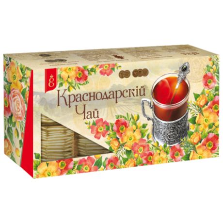 Чай Краснодарскiй ВЕКА Краснодарская чайная коллекцiя ассорти в пакетиках, 100 шт.