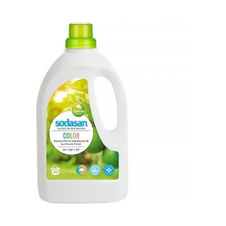 Жидкость SODASAN для цветных тканей Лайм, 1.5 л, бутылка