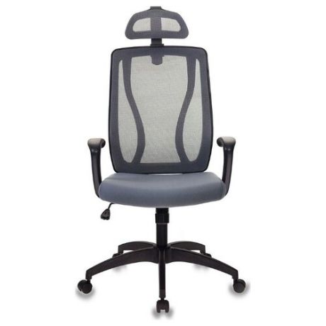 Компьютерное кресло Бюрократ MC-411-H для руководителя, обивка: текстиль, цвет: серый