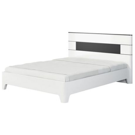 Кровать Мебель-Неман Верона МН-024-01, размер (ДхШ): 212х173 см, спальное место (ДхШ): 200х160 см, каркас: МДФ, цвет: белый