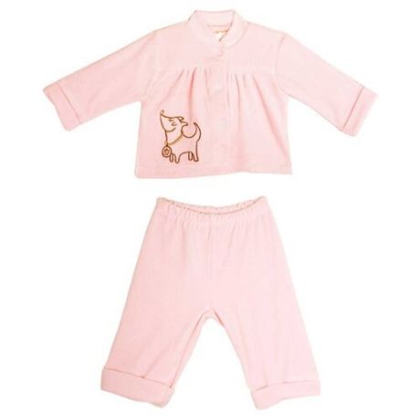 Комплект одежды KotMarKot размер 62, розовый