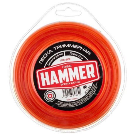 Леска Hammer 216-826 3 мм 15 м