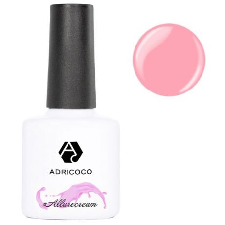 Гель-лак ADRICOCO #Allurecream, 8 мл, оттенок 17 камуфлирующий яркий персиково-розовый