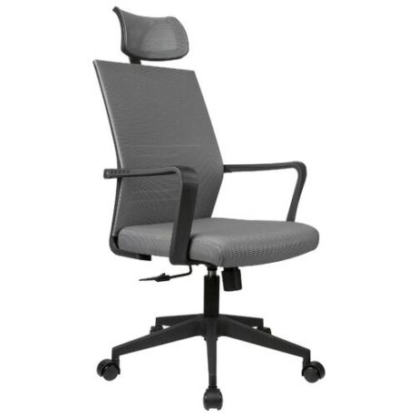 Компьютерное кресло Рива A818 офисное, обивка: текстиль, цвет: серый