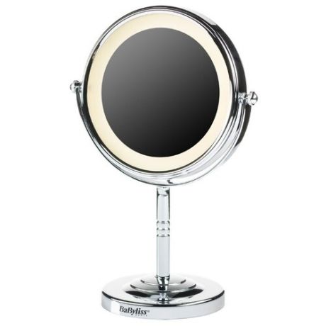 Зеркало косметическое настольное BaByliss 8435E с подсветкой серебристый