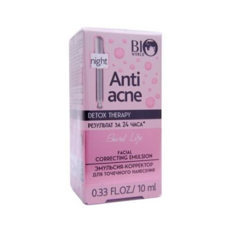 BIO WORLD Эмульсия-корректор для точечного нанесения Anti Acne Detox Therapy, 10 мл