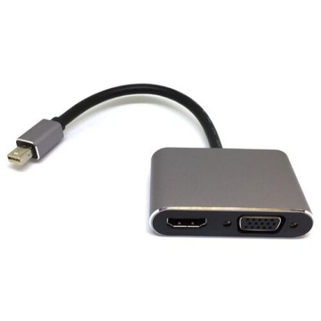 Переходник ESPADA Mini DisplayPort - VGA/HDMI (EmdpVGHI) 0.15 м серый