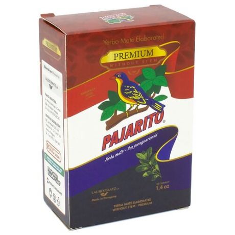 Чай травяной Pajarito Yerba mate Despalada premium, 40 г