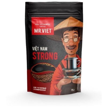 Кофе растворимый MR.VIET сублимированный Strong 75 г