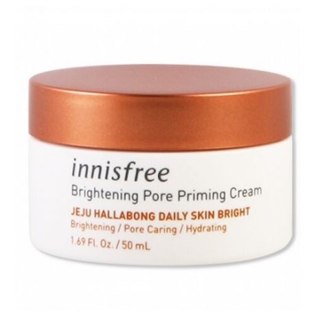 Innisfree Brightening Pore Priming Cream Увлажняющий и осветляющий крем для пористой кожи лица, 50 мл