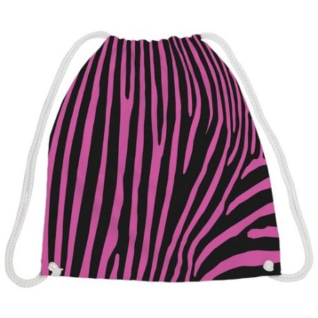 JoyArty Рюкзак-мешок Сказочная зебра (bpa_12965) черный/розовый
