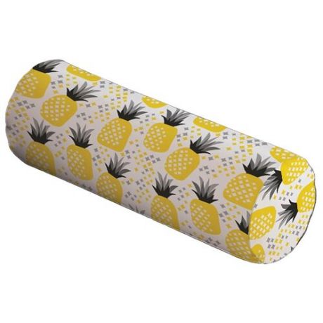 Подушка декоративная JoyArty Ананасовые грядки, 45 х 16 см (pcu_58236) желтый