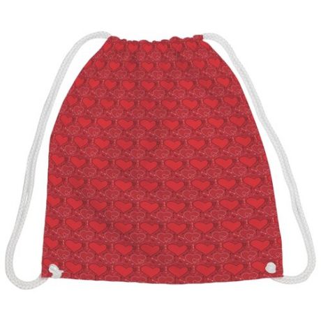 JoyArty Рюкзак-мешок Мозайка из сердец (bpa_210714) красный