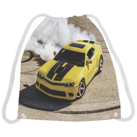 JoyArty Рюкзак-мешок Дым от автомобиля (bpa_9923) желтый/бежевый