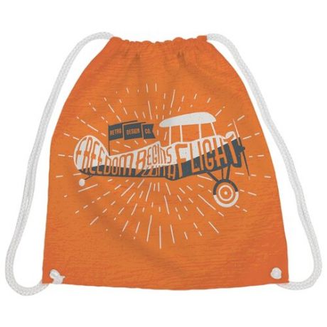 JoyArty Рюкзак-мешок Свободный полет (bpa_22027) оранжевый