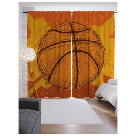 Портьеры JoyArty Баскетбольный мяч на ленте 265 см (p-3519)