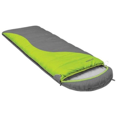 Спальный мешок ATEMI Quilt 350 зеленый/серый с правой стороны