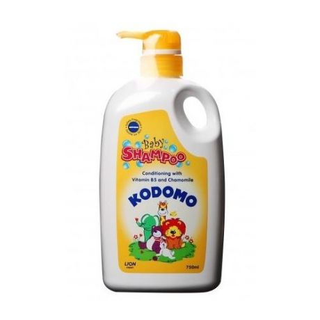 KODOMO Детский шампунь-кондиционер с витамином B5 и ромашкой 750 мл