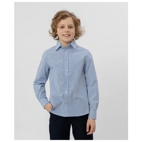 Рубашка Button Blue размер 170, голубой