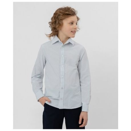 Рубашка Button Blue размер 170, серый