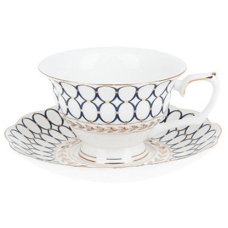 Best Home Porcelain Набор чайных пар "Olympia" 4 предмета, 220 мл (подарочная упаковка)