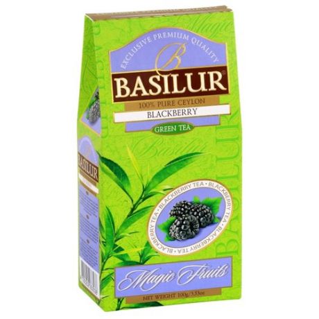 Чай зеленый Basilur Magic fruits Blackberry, 100 г
