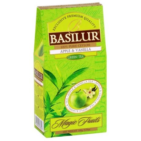 Чай зеленый Basilur Magic fruits Apple&Vanilla, 100 г